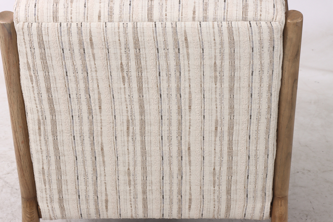 LUCA OCCASIONAL CHAIR - COASTAL STRIPE / HISTORY OAK image 4